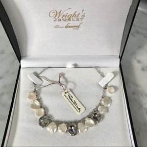 Frederic Duclas Sterling silver & pearl necklace